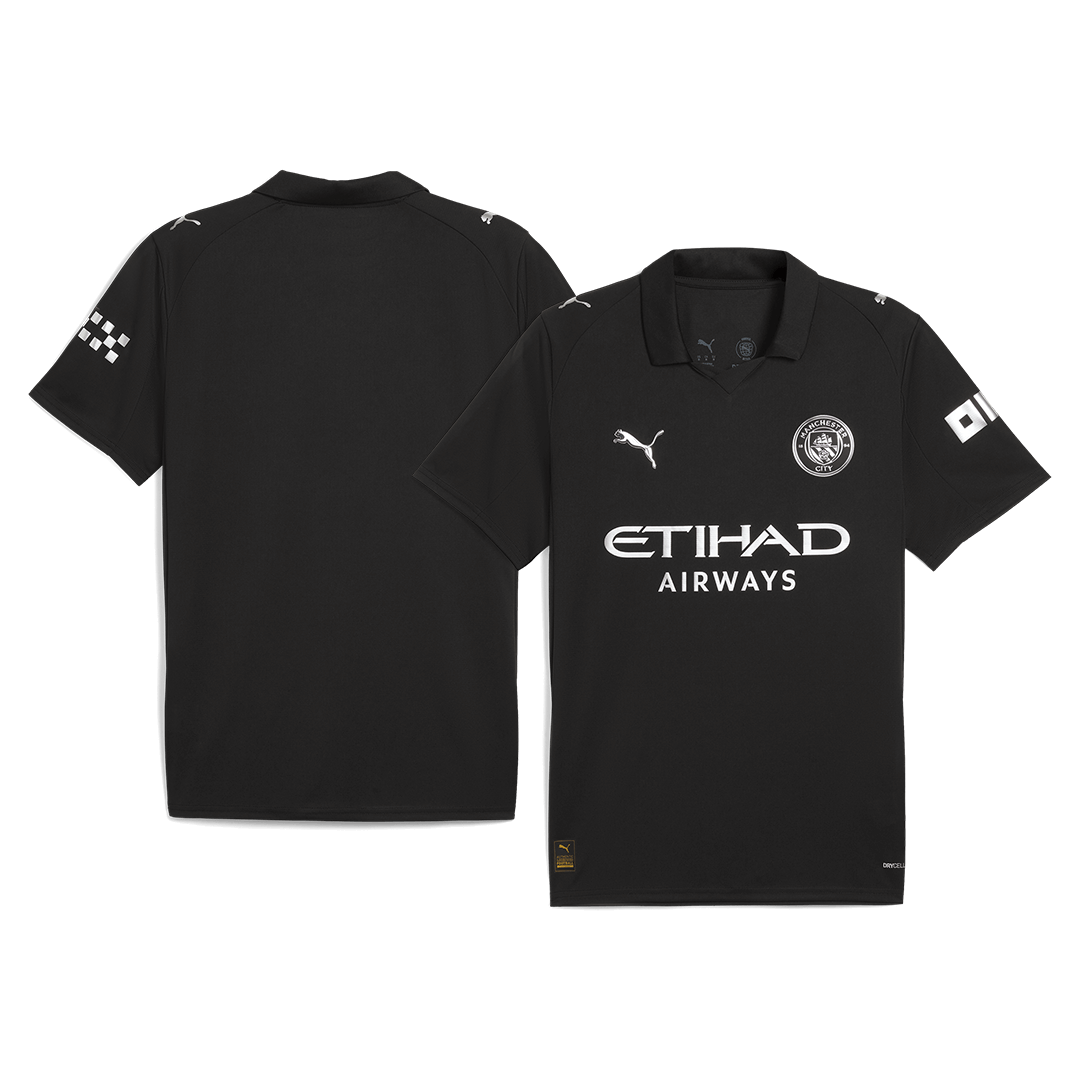 Manchester City Fora Camisa 2025/26- Preto