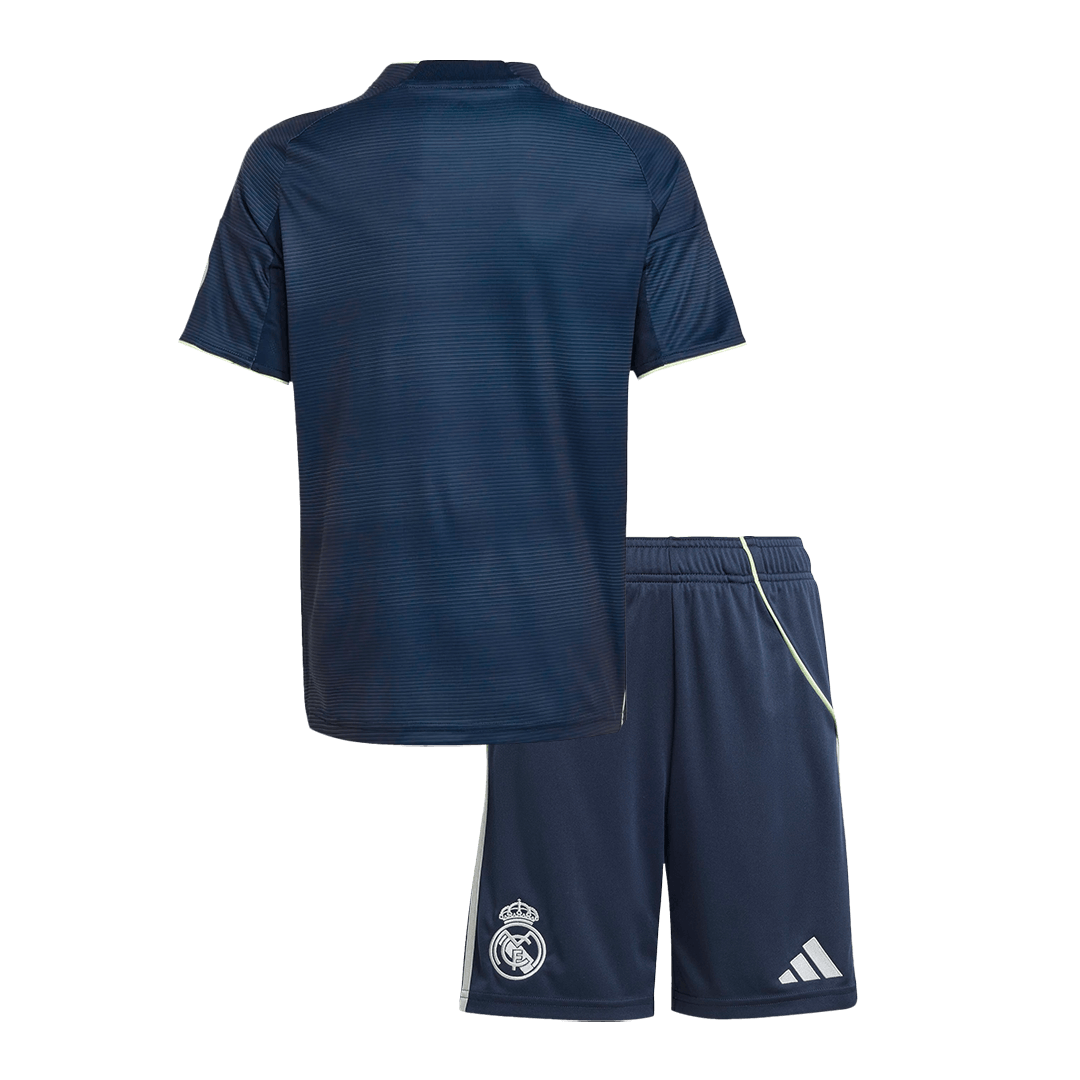 Real Madrid Fora Camisola Infantil Kit 2025/26