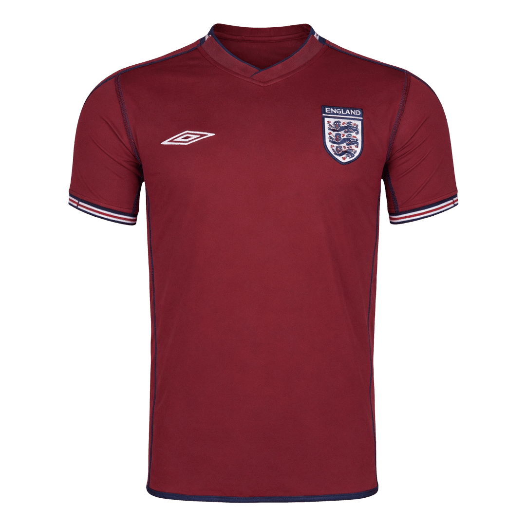 Retrô Inglaterra Fora Camisa 2002 Vermelho