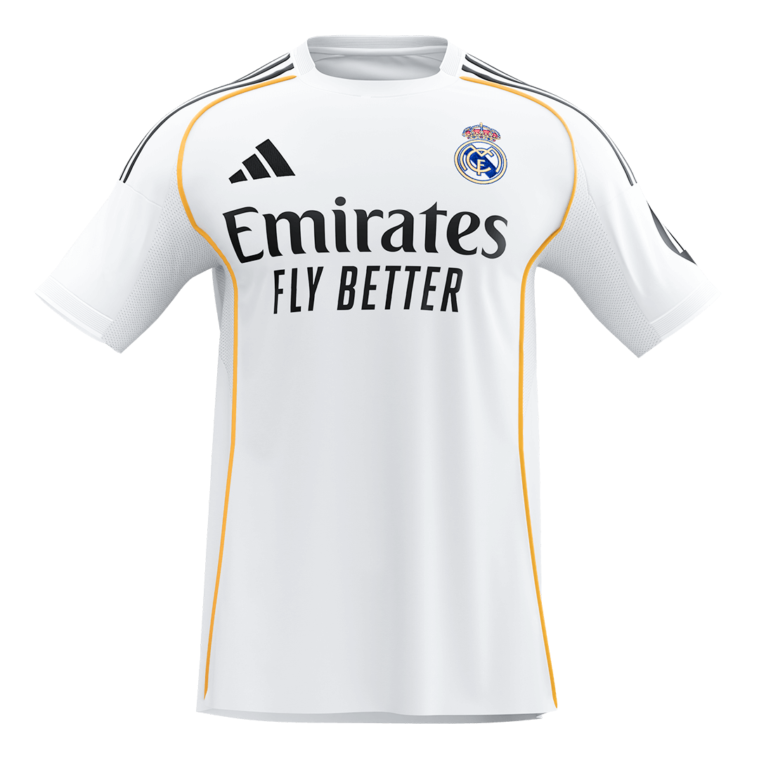 【Super Qualidade】 Real Madrid
Casa Futebol Camisa 2025/26 Branco