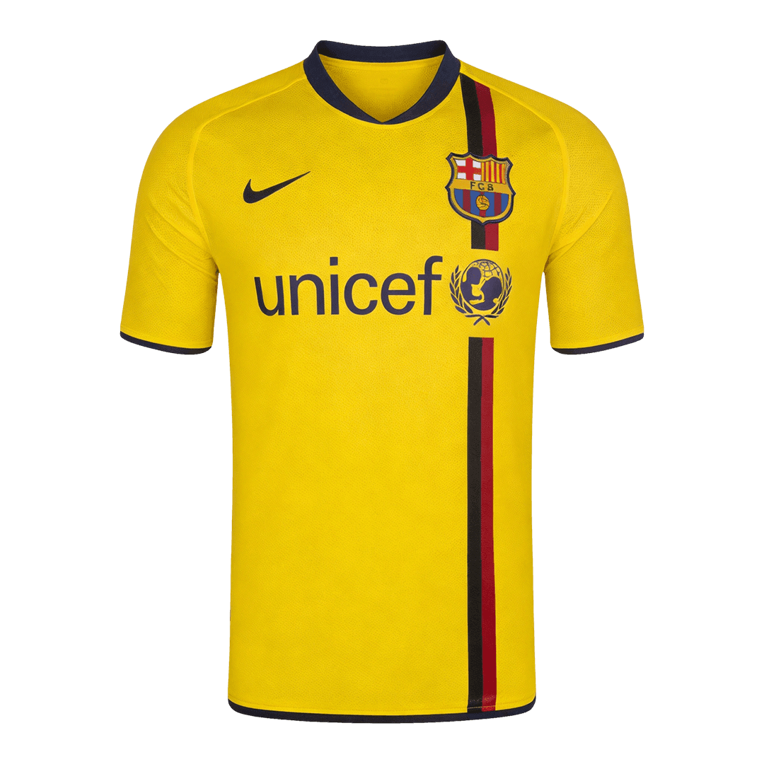 Retrô Barcelona Fora Camisa 2008/10 Amarelo