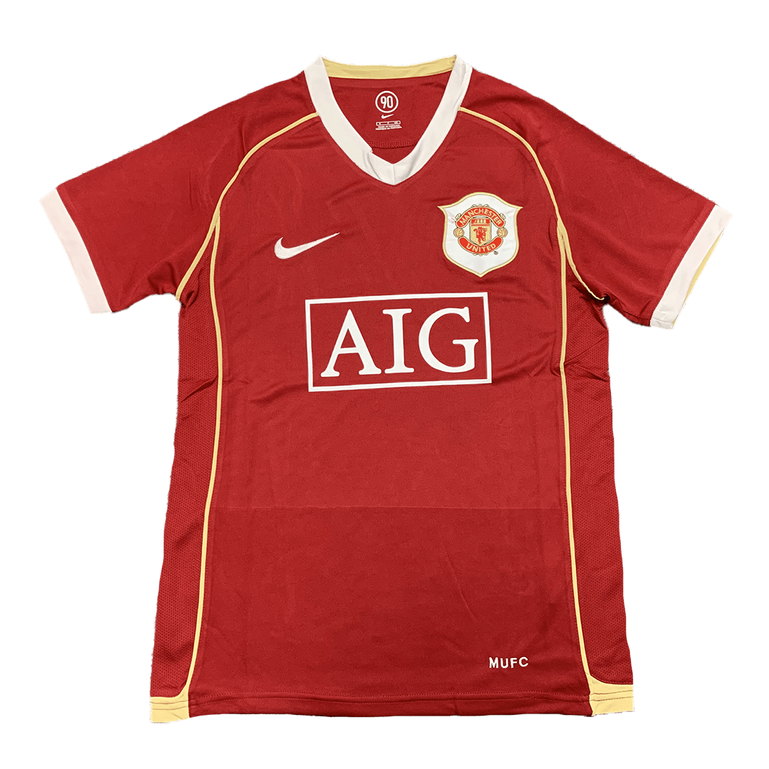 Camiseta de fútbol retro local del Manchester United 2006/07