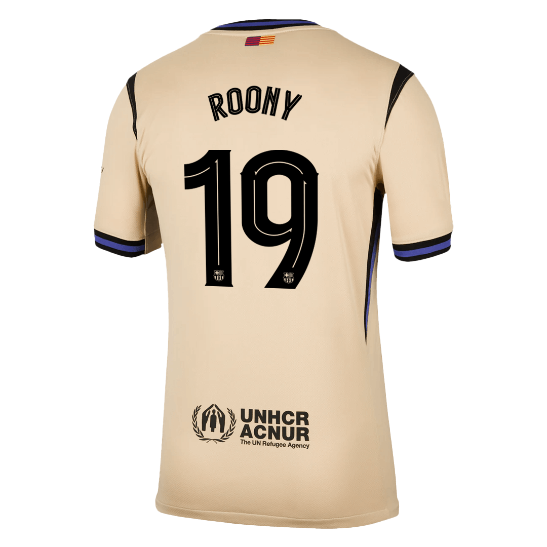 ROONY #19 Barcelona Fora Camisa 2025/26- Amarelo - UCL