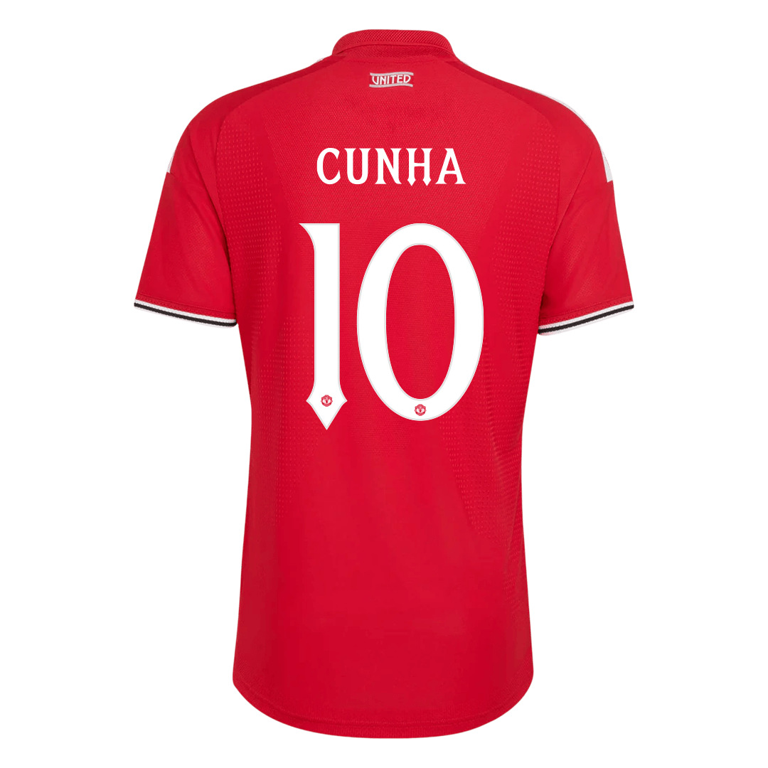 Versão do Jogador CUNHA #10 Manchester United Casa Futebol Camisas 2026/27 Vermelho - UCL