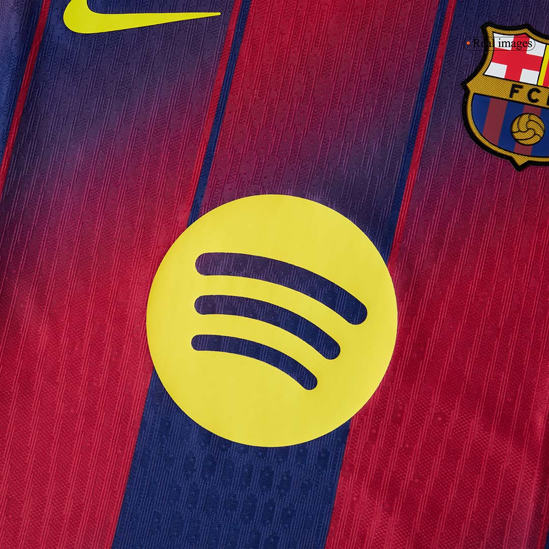 Autêntico LAMINE YAMAL #10 Barcelona Casa Futebol Camisas 2025/26
