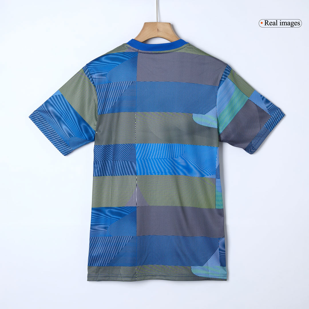 Real Madrid Pré-Jogo Futebol Camisa 25/26 Azul