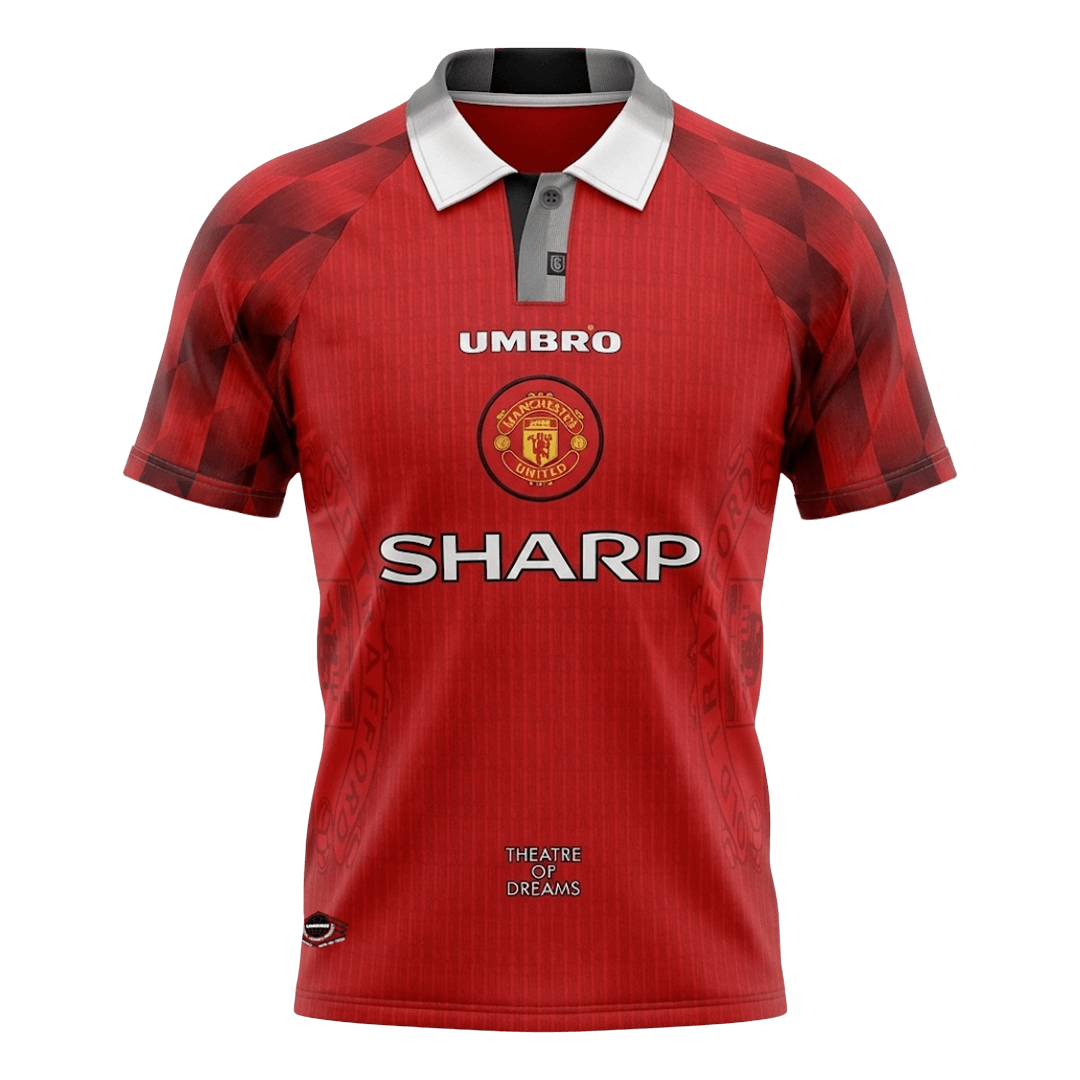 Retrô Manchester United Casa Camisa 1996/97 Vermelho