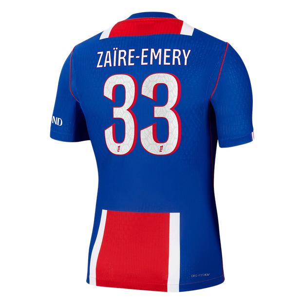 Versão do Jogador ZAÏRE-EMERY #33 PSG Casa Futebol Camisas 2026/27 Azul