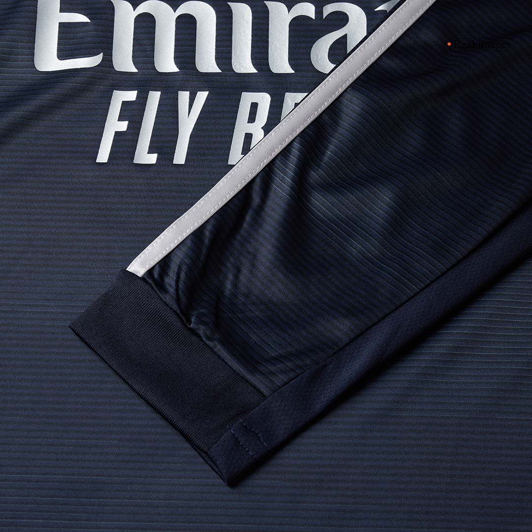Real Madrid Fora Manga Longa Futebol Camisa 2025/26 Azul&Marinho