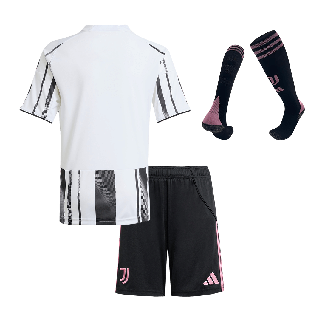 Juventus Infantil Casa Futebol Camisa Conjunto (Camisa + Calção + Meias) 2025/26