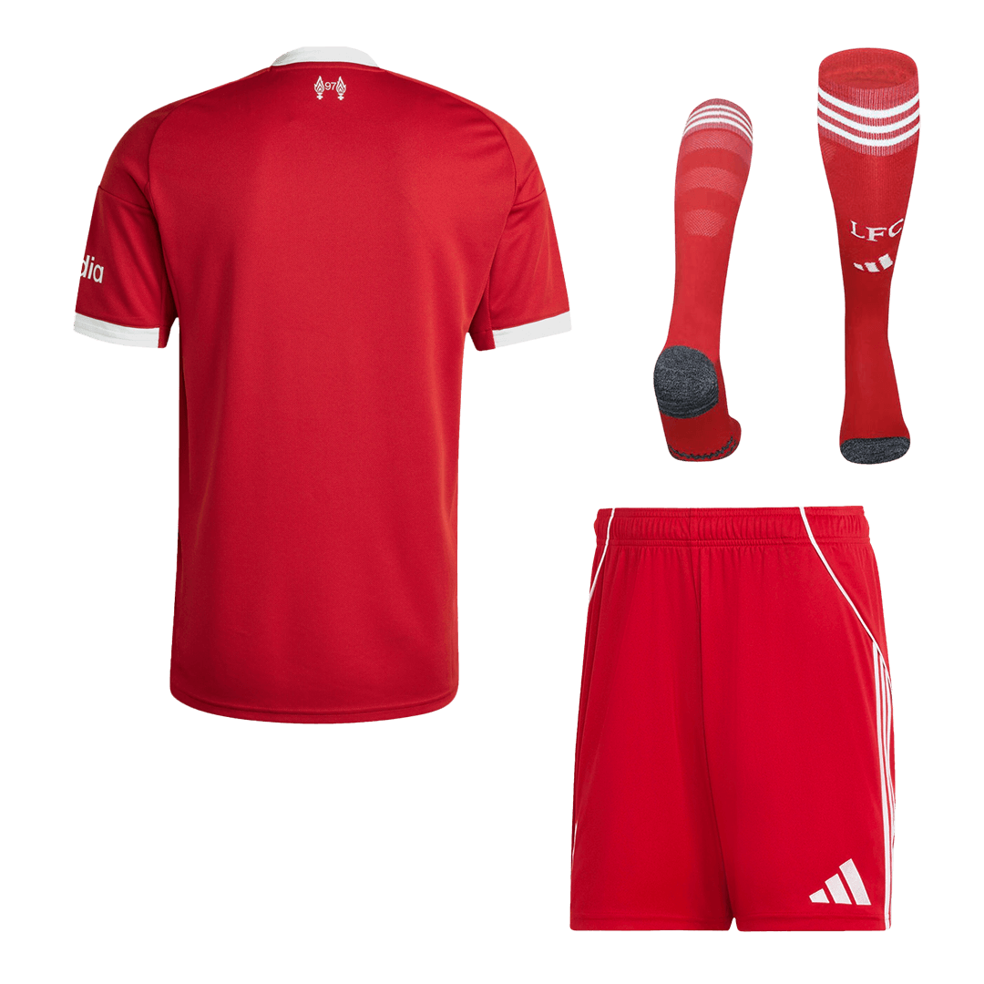 Liverpool
Casa Camisa Conjunto(Camisa+Calções+Meias) 2025/26 Vermelho