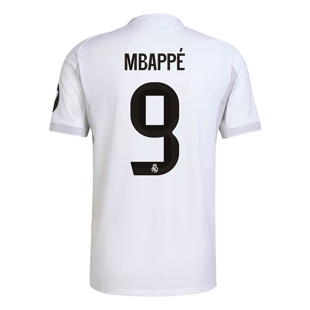 Autêntico MBAPPÉ #9 Real Madrid Casa Futebol Camisas 2025/26 Branco