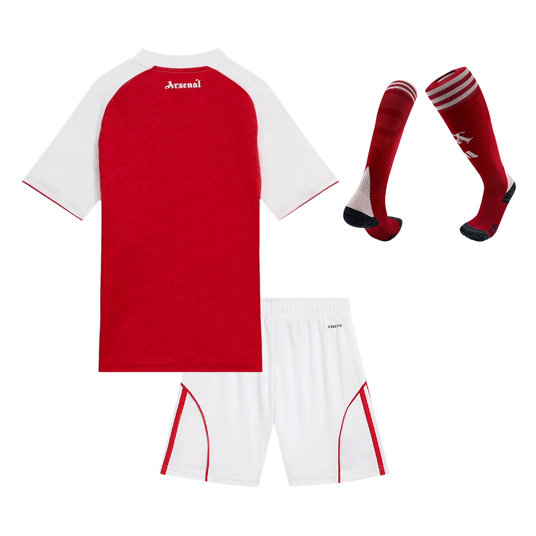 Infantil Arsenal Casa Camisa Conjunto (Camisa + Calções + Meias) 2025/26 Vermelho