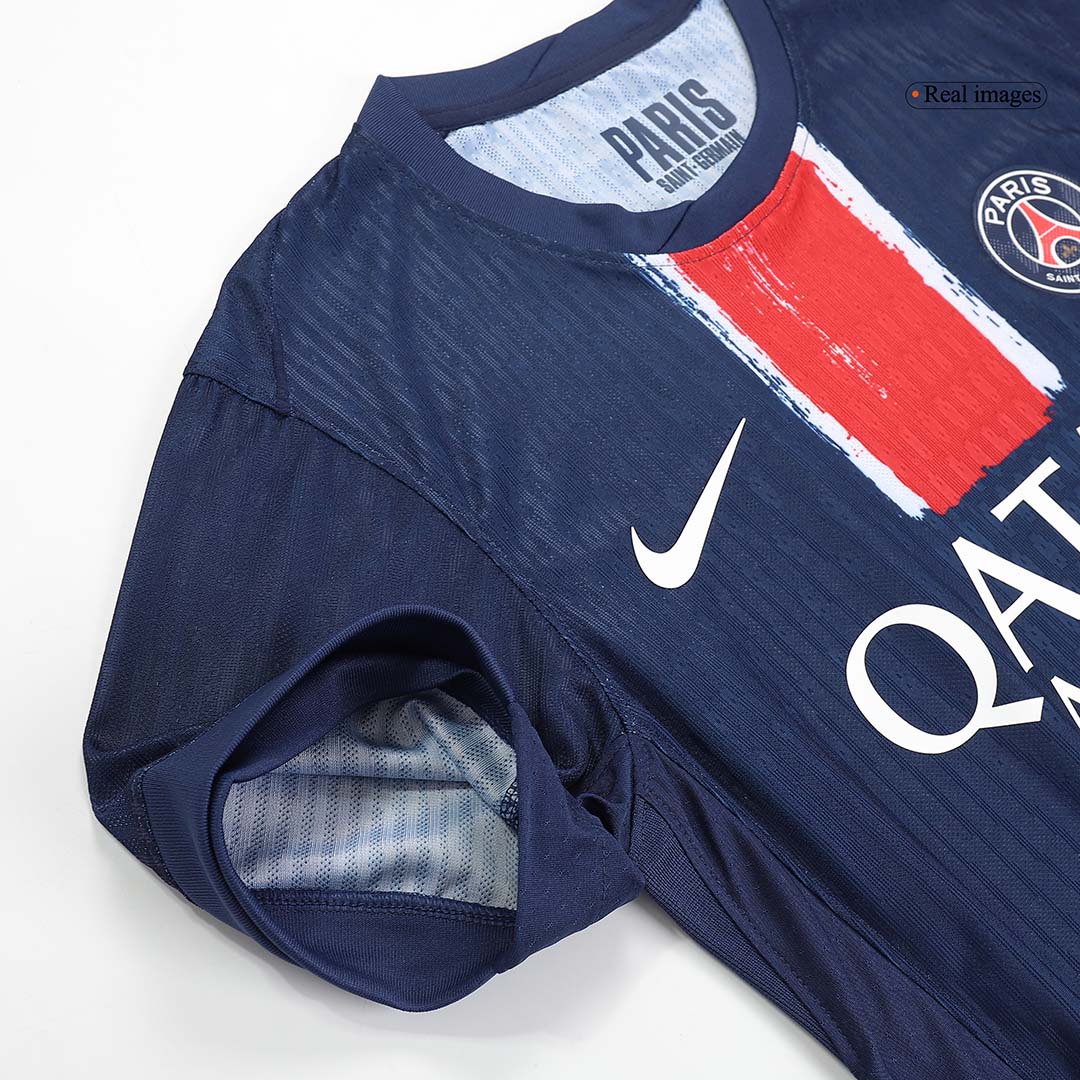 Autêntico BARCOLA #29 PSG Casa UCL Futebol Camisas 2024/25 Marinha - UCL