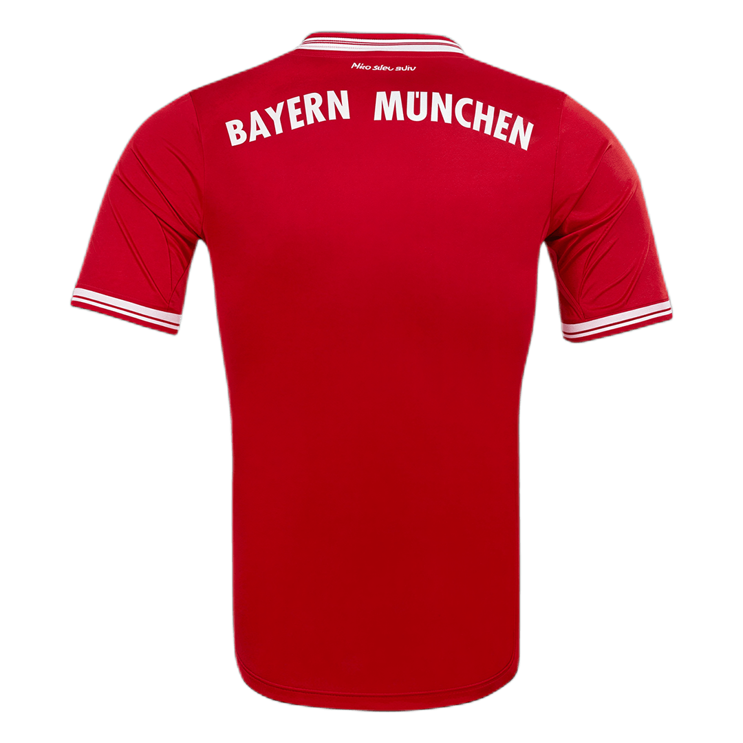 Retrô Bayern Munich Casa Camisa 2013/14 Vermelho