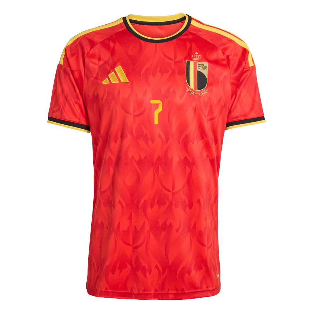 DE BRUYNE #7 Belgium Casa Camisa 2026 Vermelho