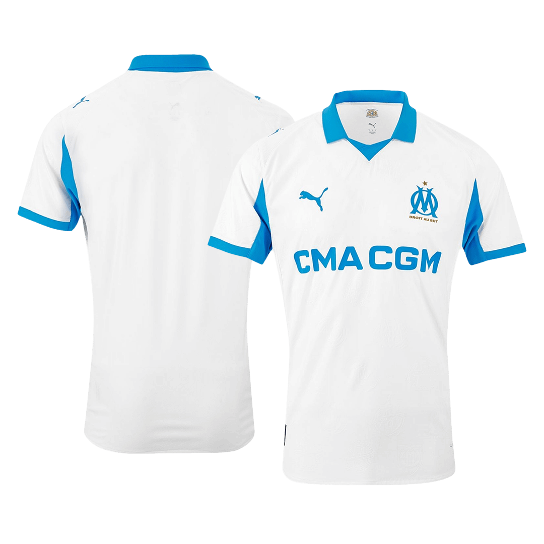 Autêntico Marseille Casa Futebol Camisas 2025/26 Branco