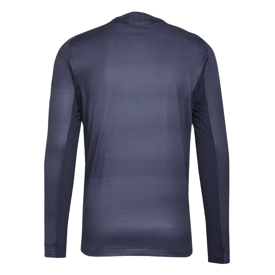 Real Madrid Fora Manga Longa Futebol Camisas 2025/26 Marinha