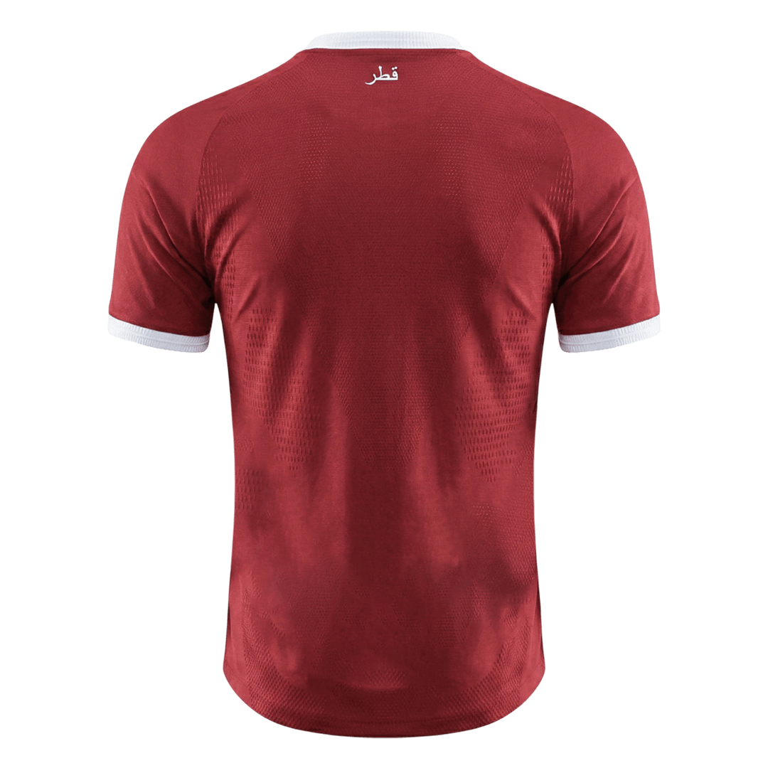 Versão do Jogador Catar Casa Copa do Mundo Futebol Camisas 2026 Vermelho