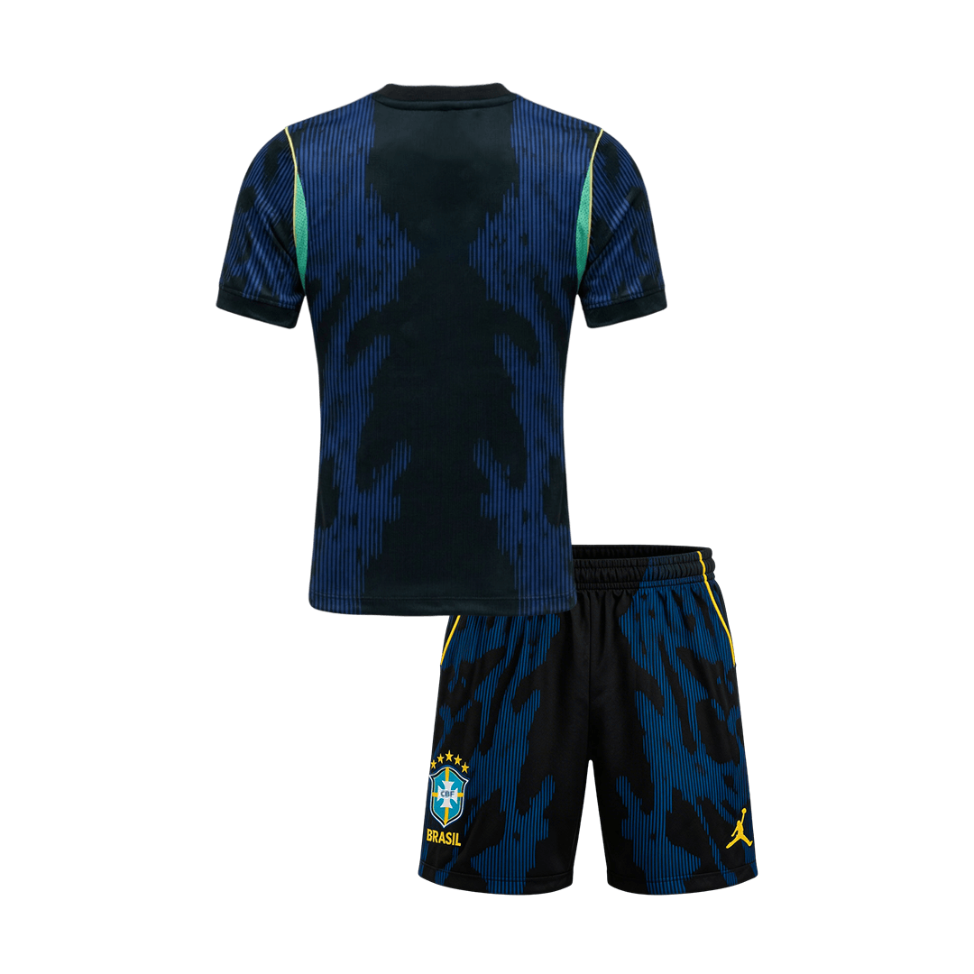 Brazil Infantil Fora Copa do Mundo Futebol Camisa Conjunto (Camisa+Shorts) 2026 - camisola de futebol para adeptos