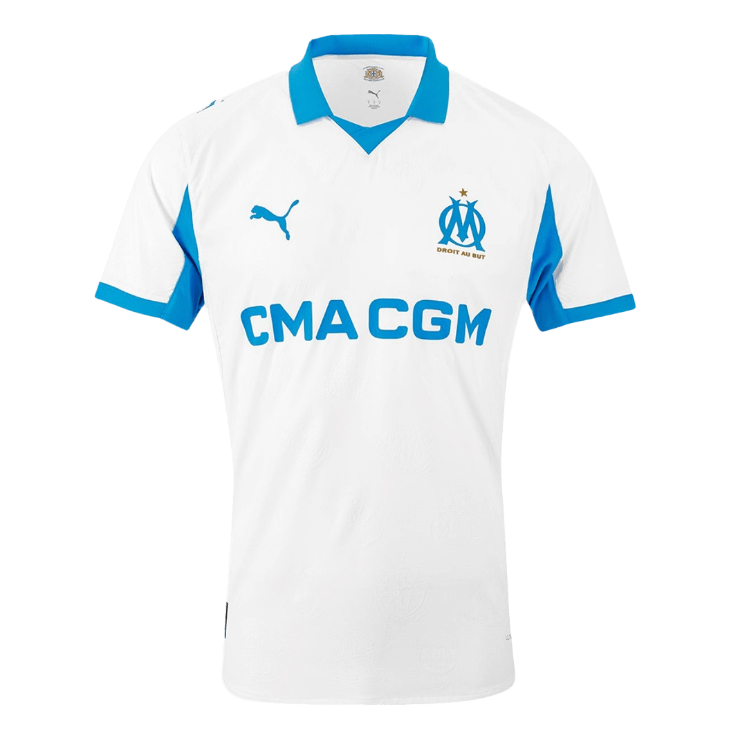 Autêntico Marseille Casa Futebol Camisas 2025/26 Branco