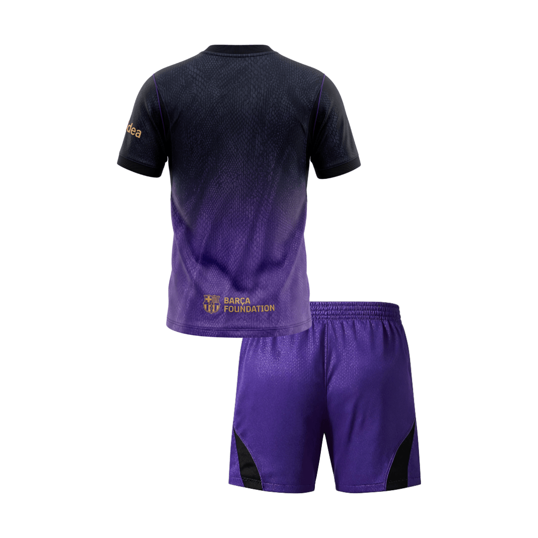 Barcelona Infantil
Fora Futebol Camisa 2026/27 Roxo