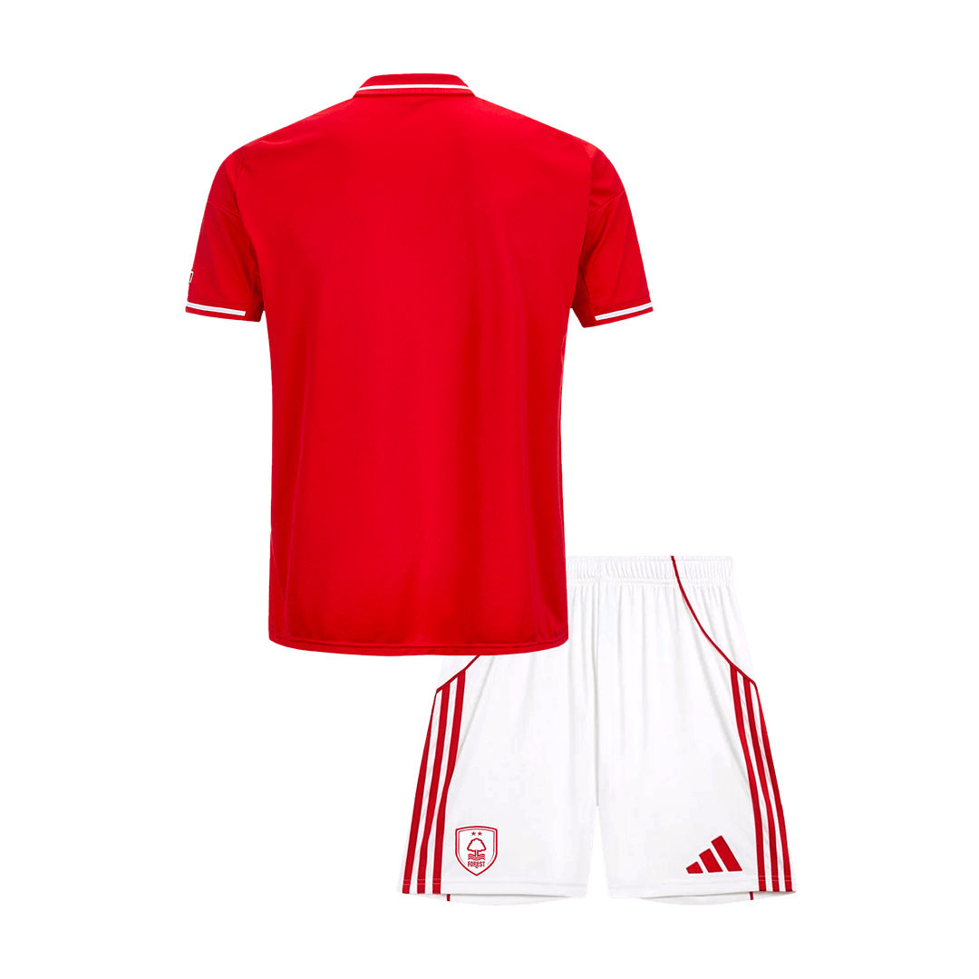 Nottingham Forest Infantil
Casa Camisa Conjunto (Camisa+Shorts) 2025/26 Vermelho