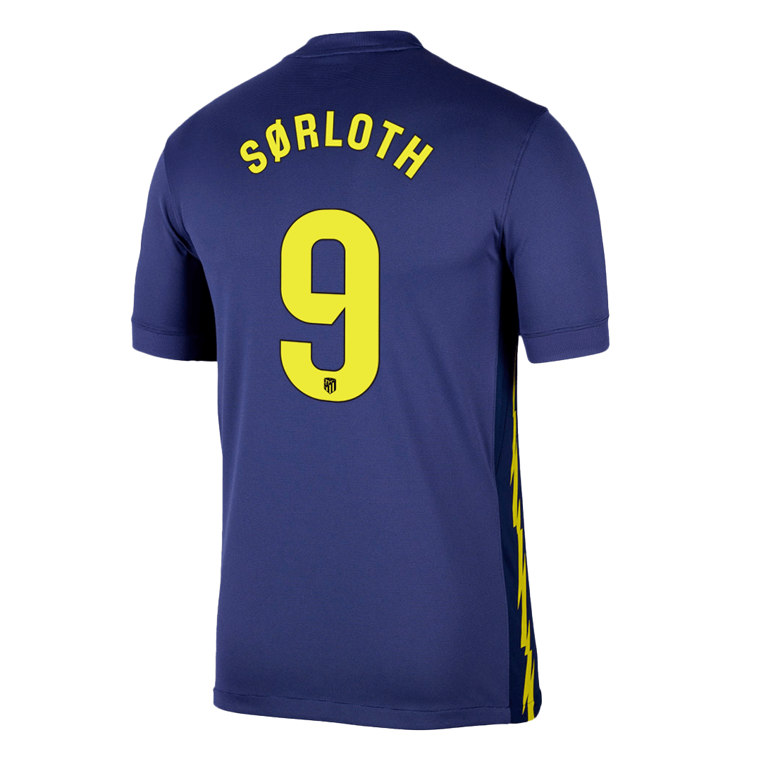SØRLOTH #9 Atletico Madrid Fora Camisa 2025/26 Marinha