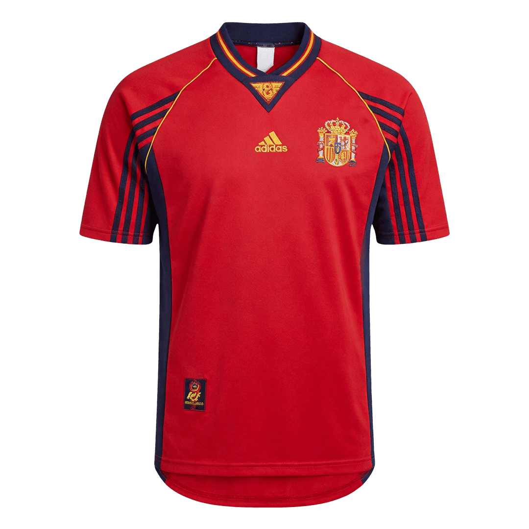 Retrô Espanha Casa Camisa 1998 Vermelho