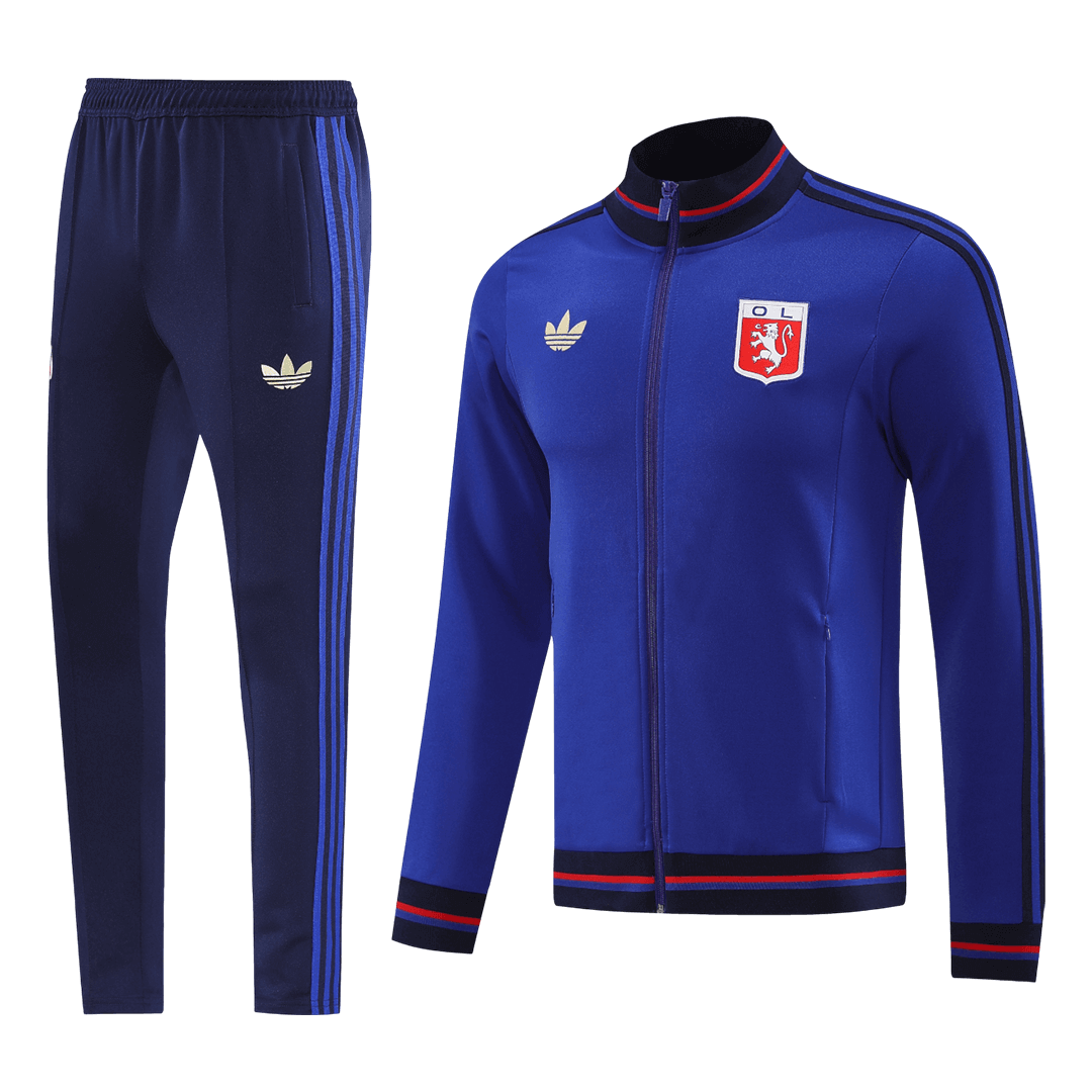 Olympique Lyonnais Treino Jaqueta Conjunto (Jaqueta+Calças) 2025/26 Azul