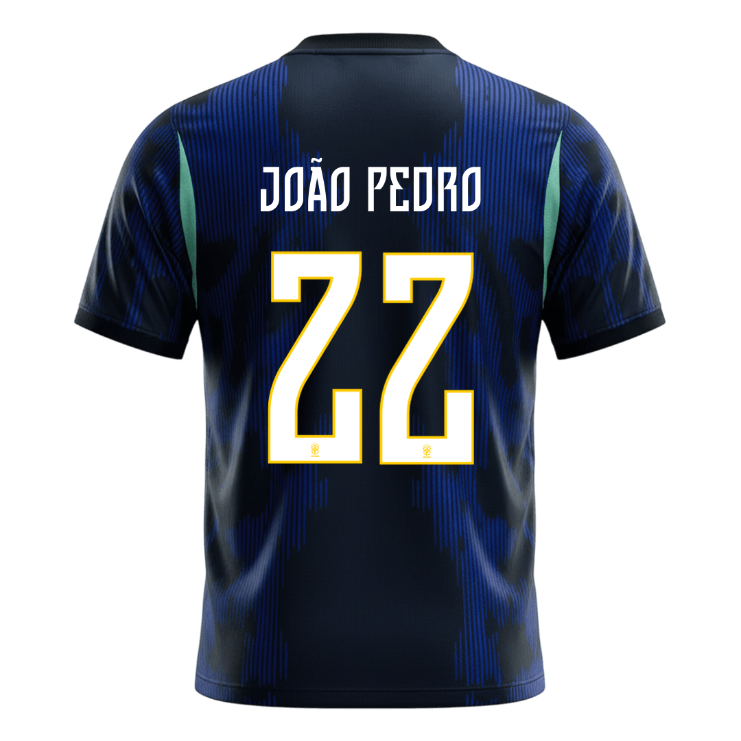 JOÃO PEDRO #22 Brazil Fora Copa do Mundo Camisa 2026 Marinha