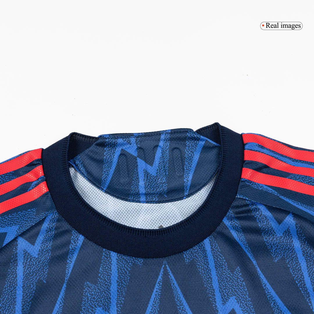 Autêntico ØDEGAARD #8 Arsenal Fora Futebol Camisas 2025/26 Azul