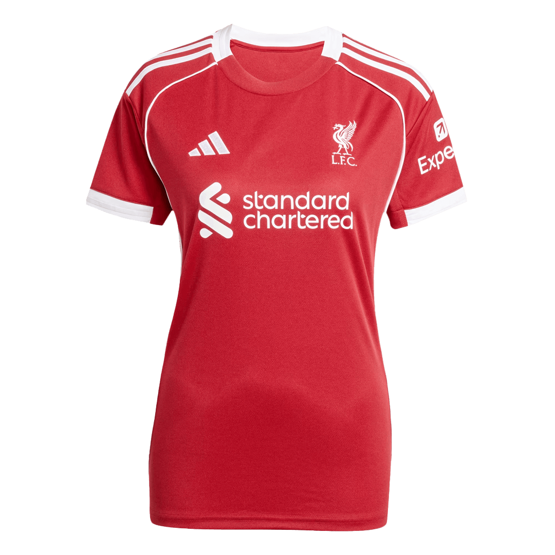 Mulheres Liverpool Lar Camisola De Futebol 25/26 Vermelha