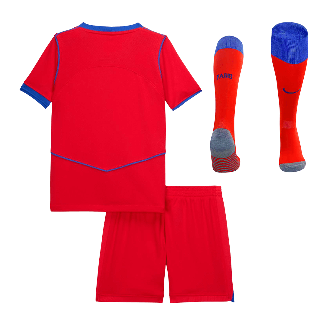 PSG Infantil
Terceira Futebol Camisa Conjunto (Camisa+Shorts+Meias) 2025/26 Vermelho