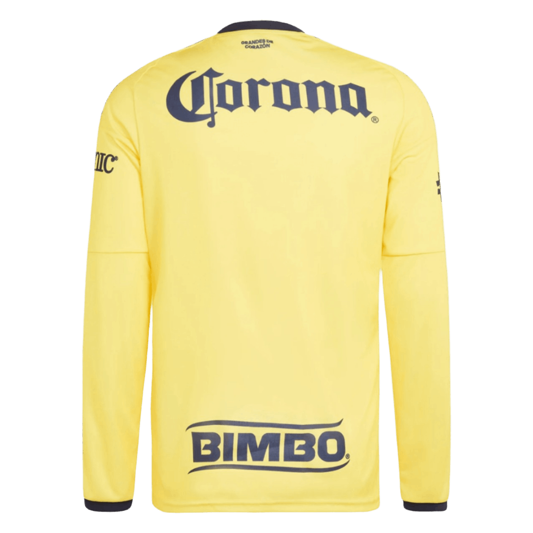 Club America Casa Manga comprida Camisa 2026/27 Amarelo
