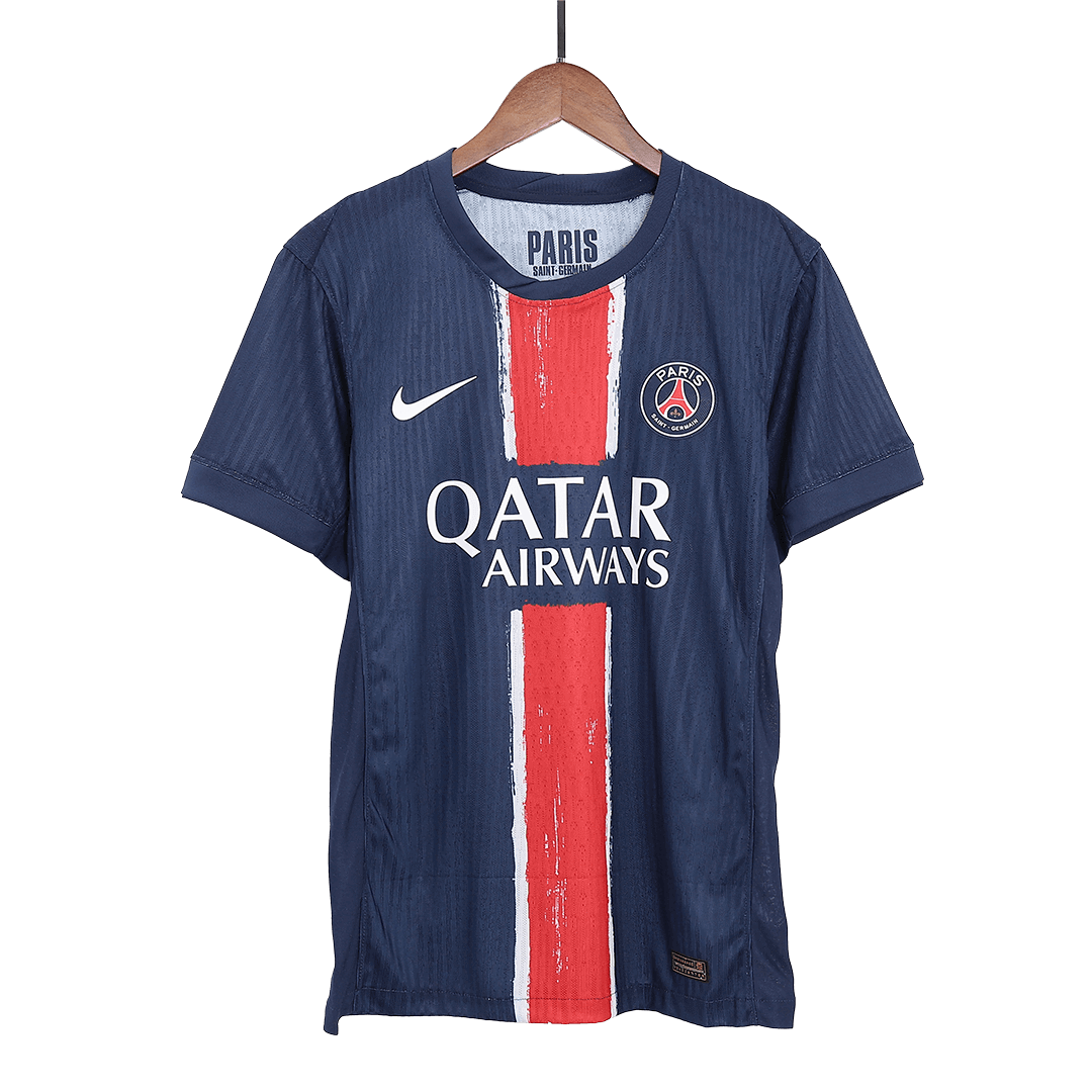 Autêntico BARCOLA #29 PSG Casa Futebol Camisas 2024/25 Marinha