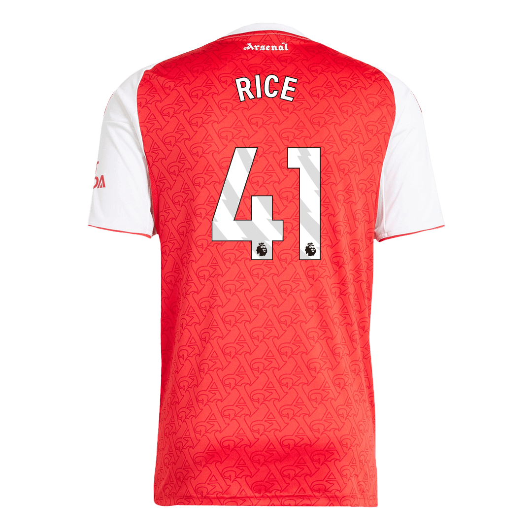 Camisola de futebol para homem Arsenal RICE #41 Home 2025/26
