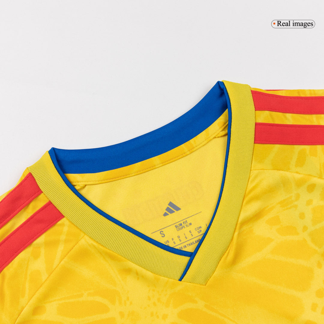 Colombia Casa Copa do Mundo Camisa Conjunto(Camisa+Calções) 2026 Amarelo - camisola de futebol para adeptos em - imagem 8