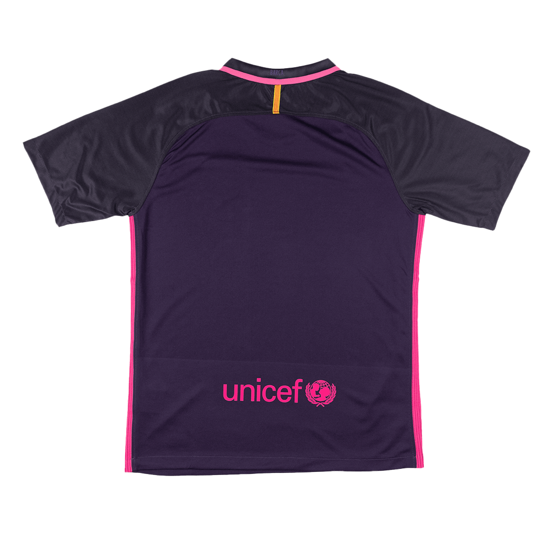 Retrô Barcelona Fora Camisa 2016/17 Roxo