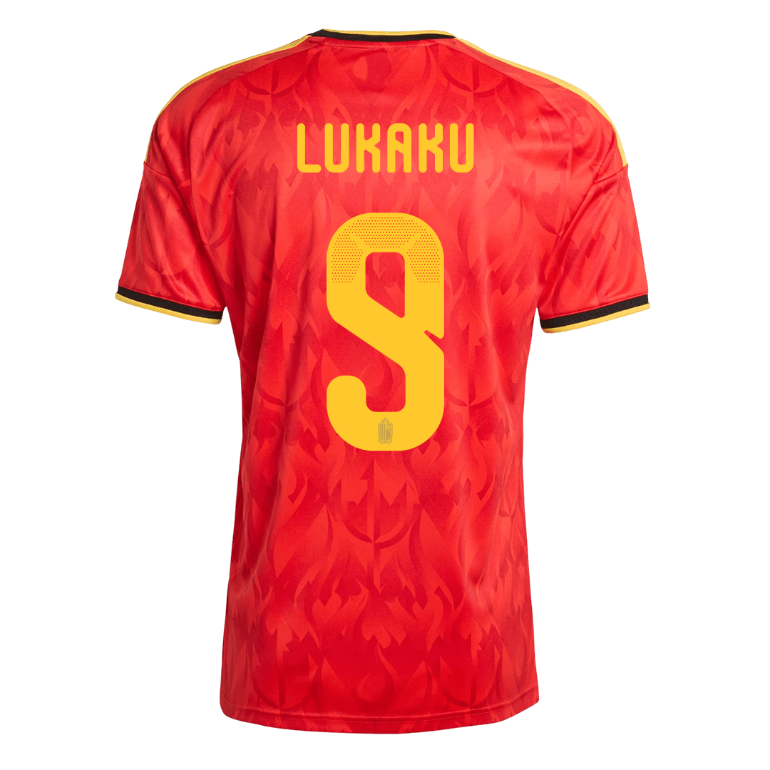 LUKAKU #9 Bélgica Casa Copa do Mundo Camisa 2026 Vermelho