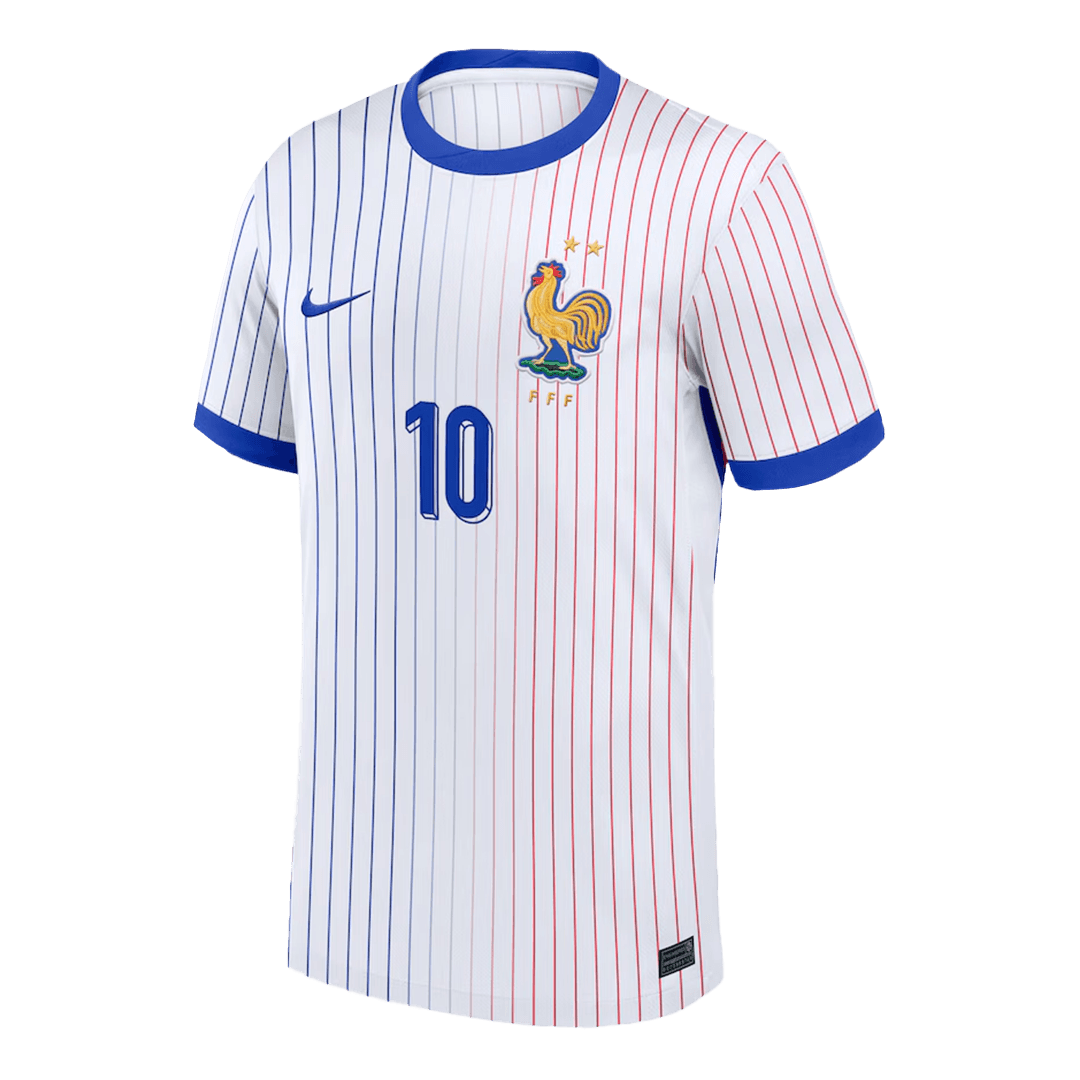 Camiseta de fútbol personalizada de visitante de Francia MBAPPÉ #10 2024