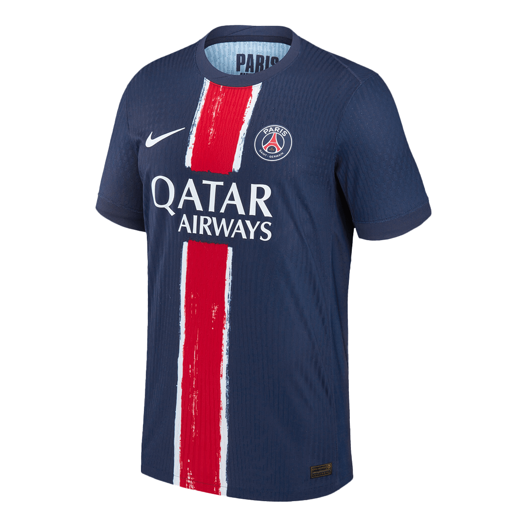 Autêntico BARCOLA #29 PSG Casa UCL Futebol Camisas 2024/25 Marinha - UCL