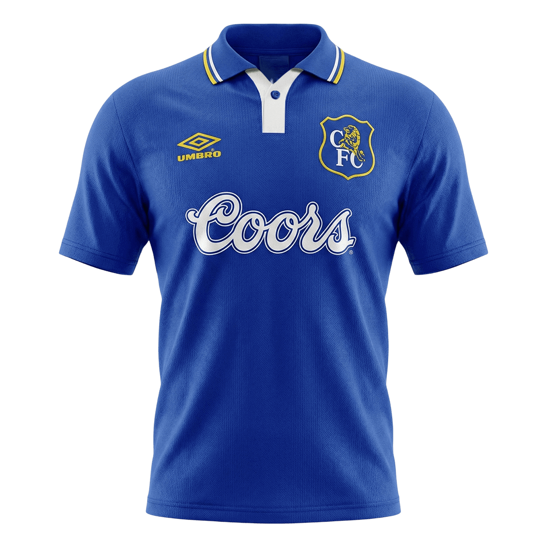 Retrô Chelsea Casa Camisa 95/97 Azul