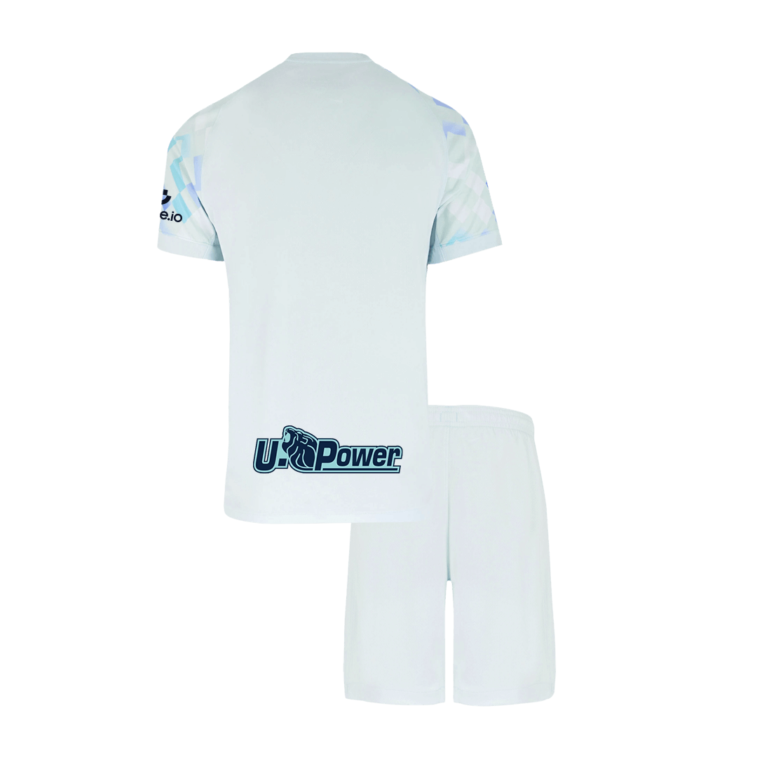 Inter Milan
Fora
Camisas Infantis
Conjunto 2025/26
Branco