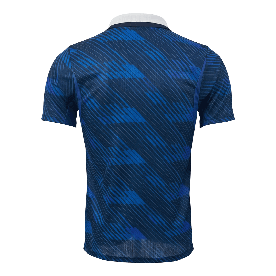 Versão do Jogador France Casa World Cup Futebol Camisas 2026 Azul