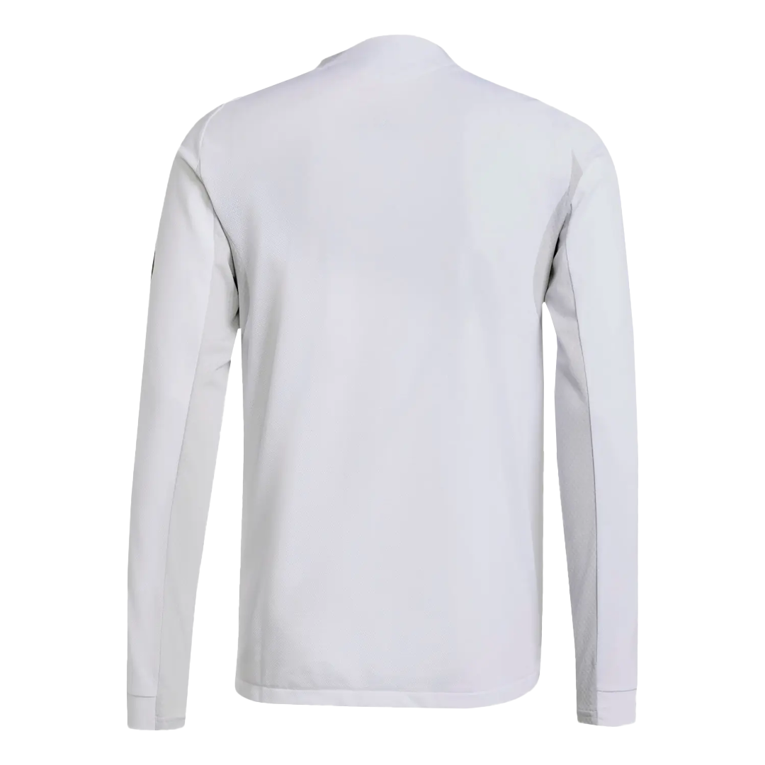 Real Madrid Casa Manga Longa Futebol Camisas 2025/26 Branco