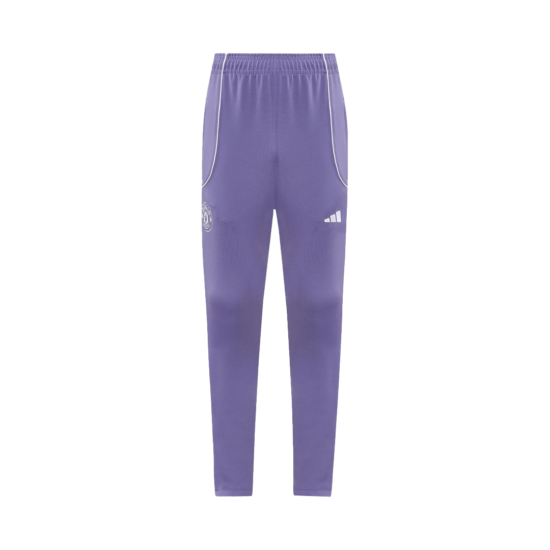 Manchester United Conjunto Casaco(Blusão+Calça) Formação Blusão 2025/26 Roxo