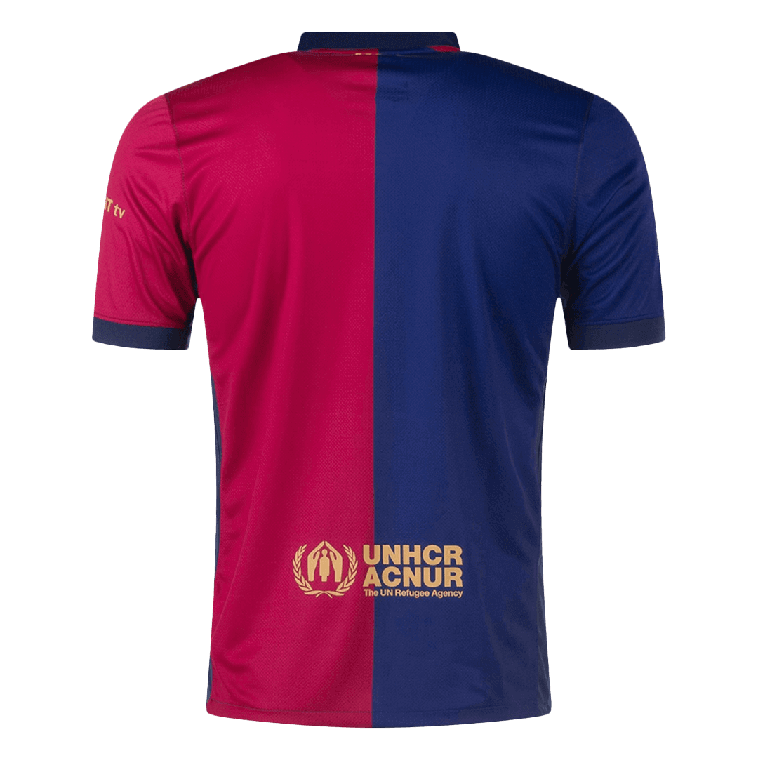 Camisola de futebol personalizada Barcelona vs Travis Scott, camisola principal, 2024/25