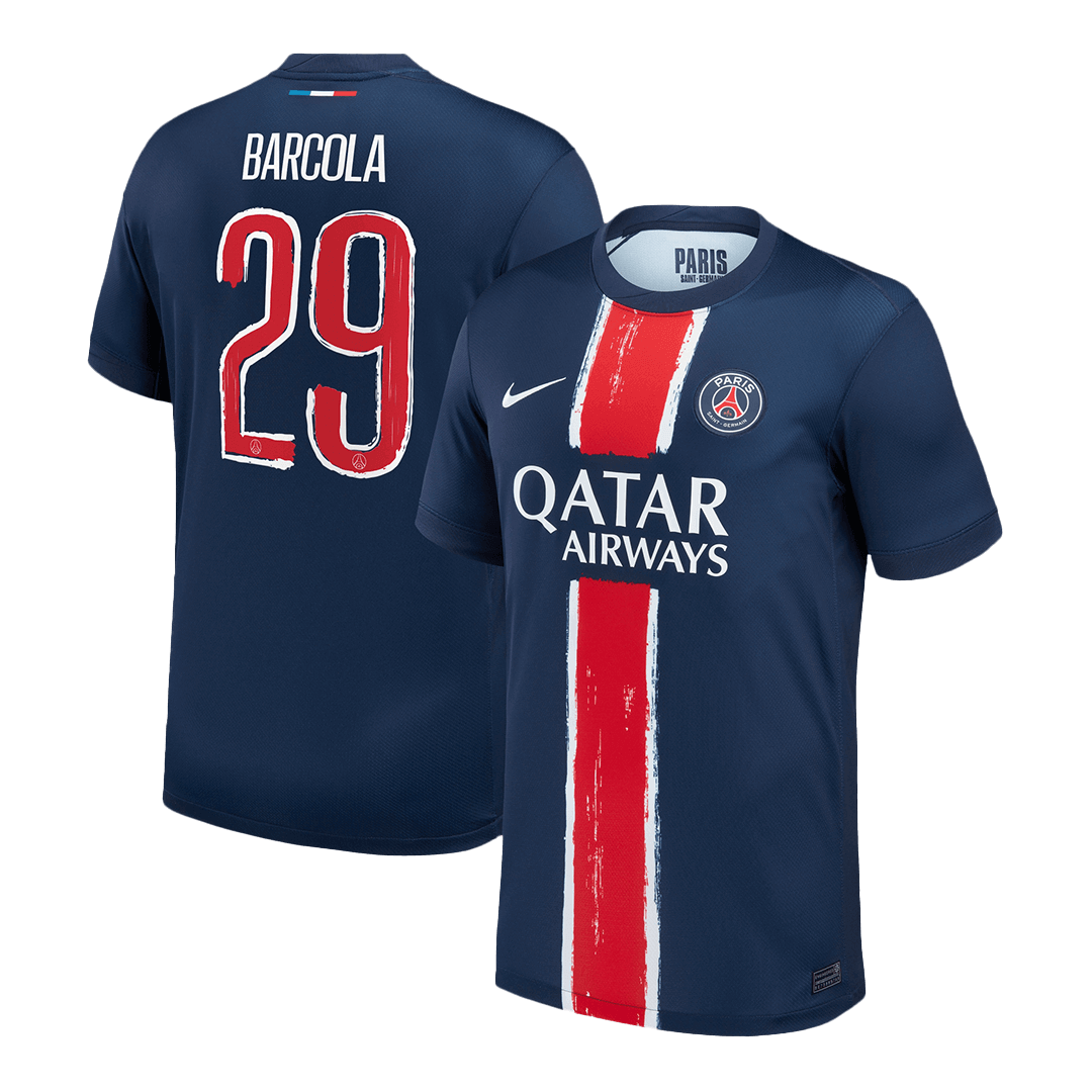 BARCOLA #29 PSG Casa Camisa 2024/25- Marinha - UCL