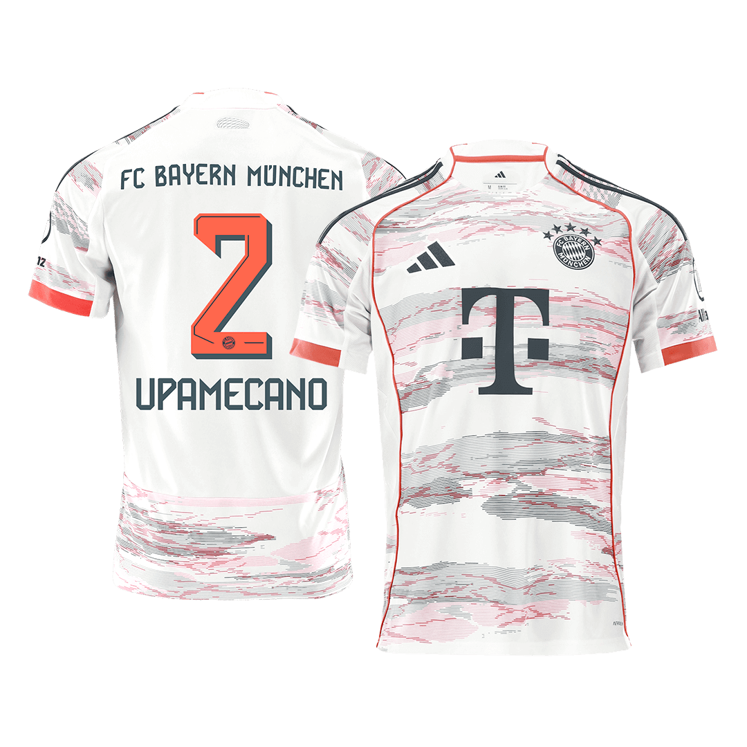 UPAMECANO #2 Bayern Munich Fora Camisa 2025/26 Branco